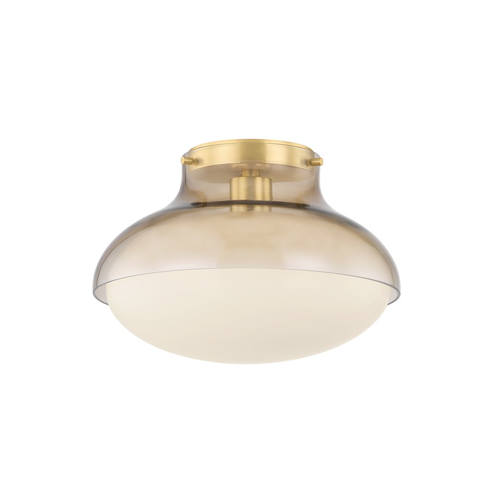 Gianna Flush Mount, Aged Brass. Picture 1