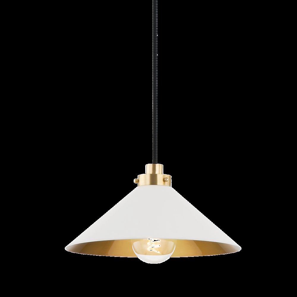 Clivedon Pendant, Aged Brass. Picture 1