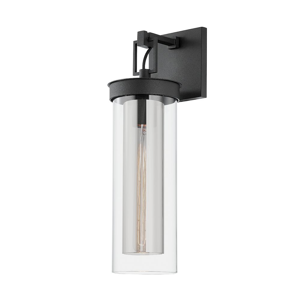 Pira Wall Sconce, Texture Black. Picture 1