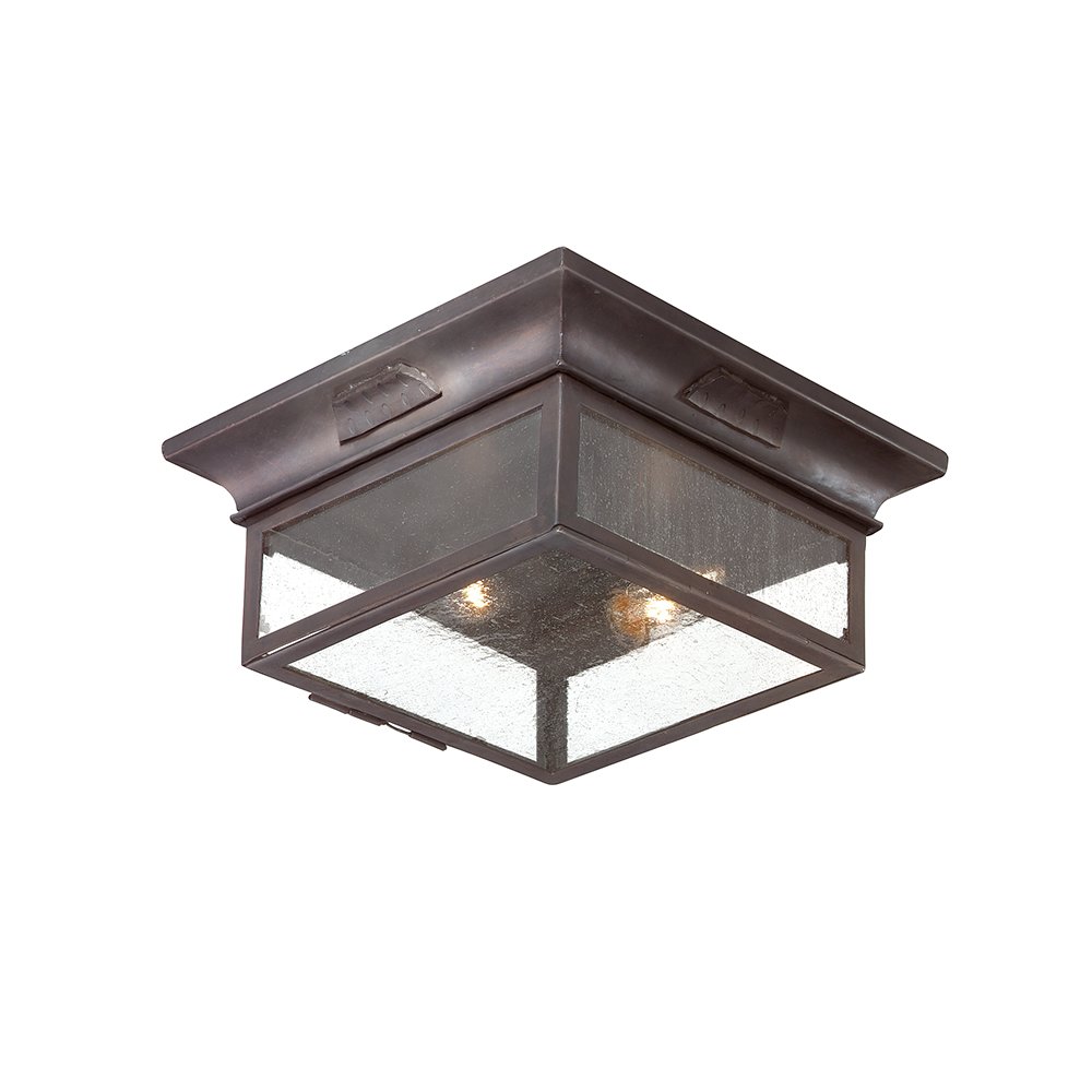 Newton Exterior Flush Mount, Soft Off Black. Picture 1