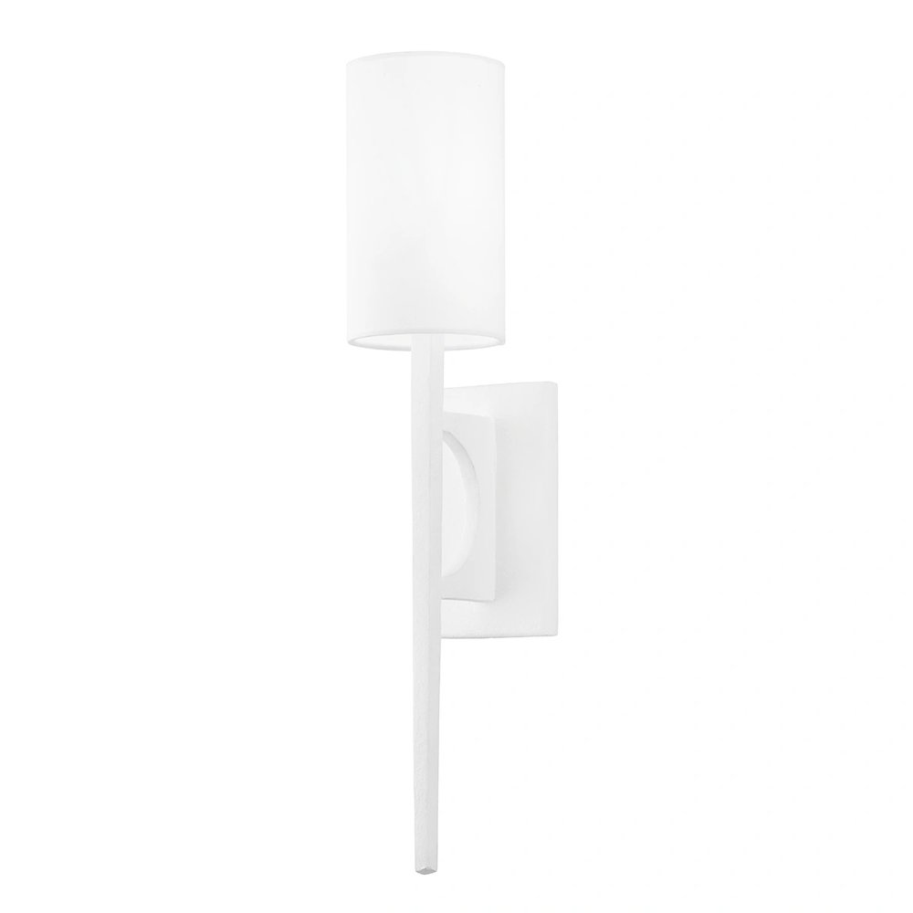 Wallace Wall Sconce In Gesso White Color. Picture 1