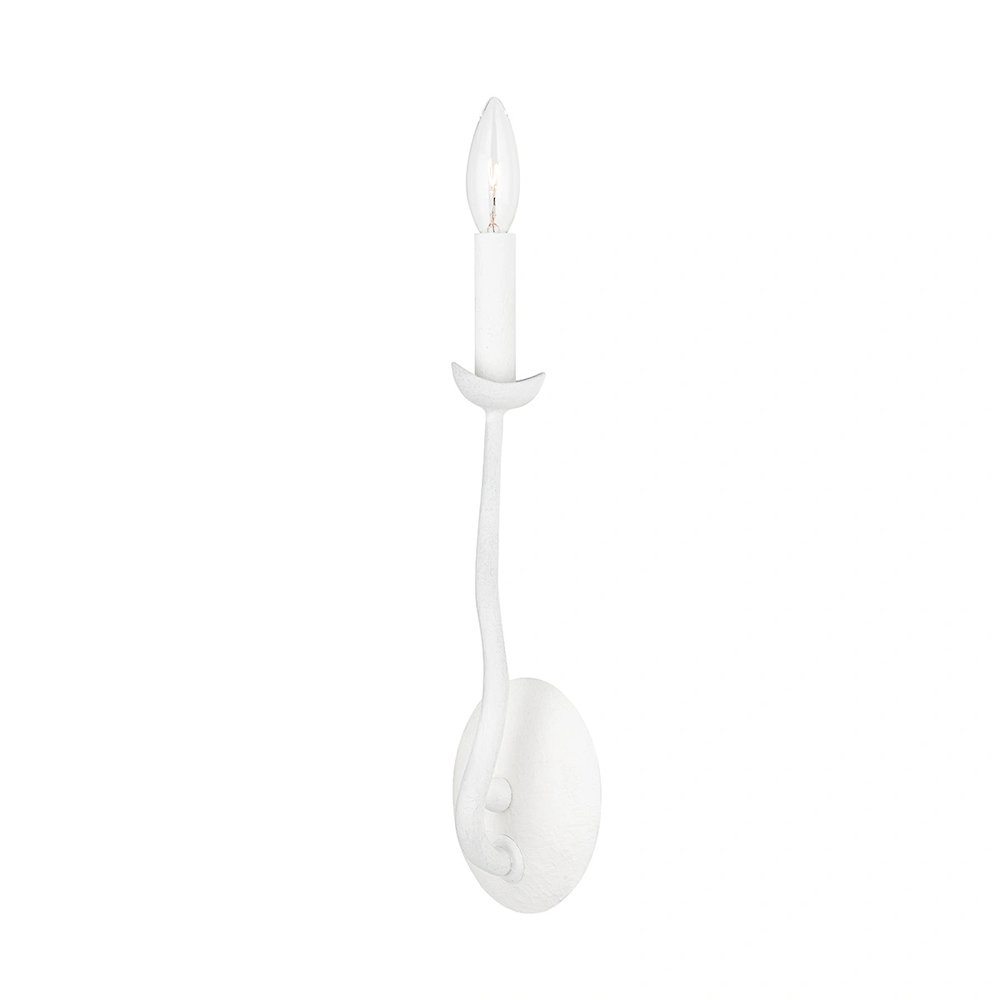 Reign Wall Sconce In Gesso White Color. Picture 1