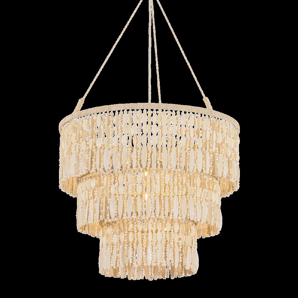 Ben Pendant, Vintage Gold Leaf. Picture 1