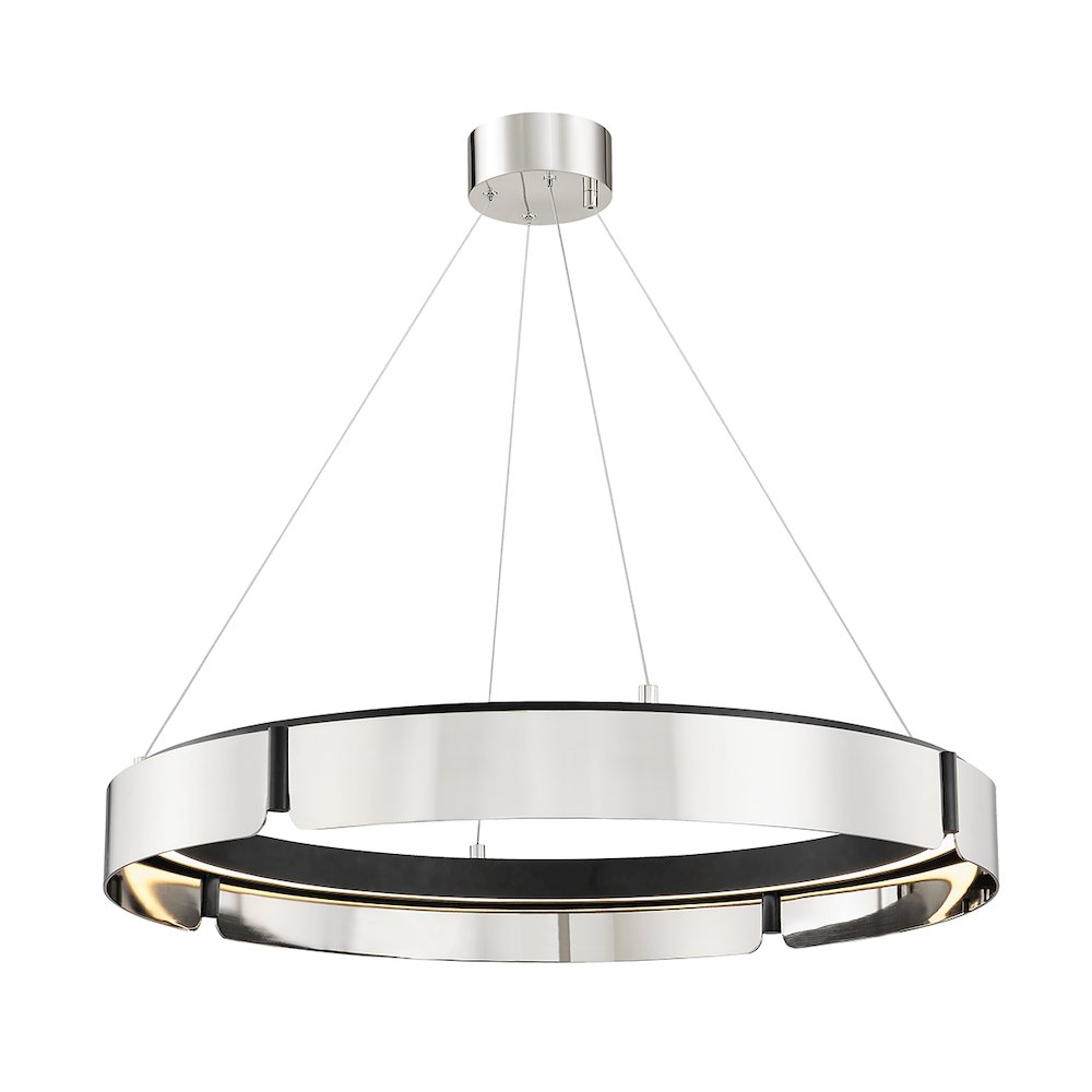 Tribeca Chandelier, Burnished Nickel. Picture 1