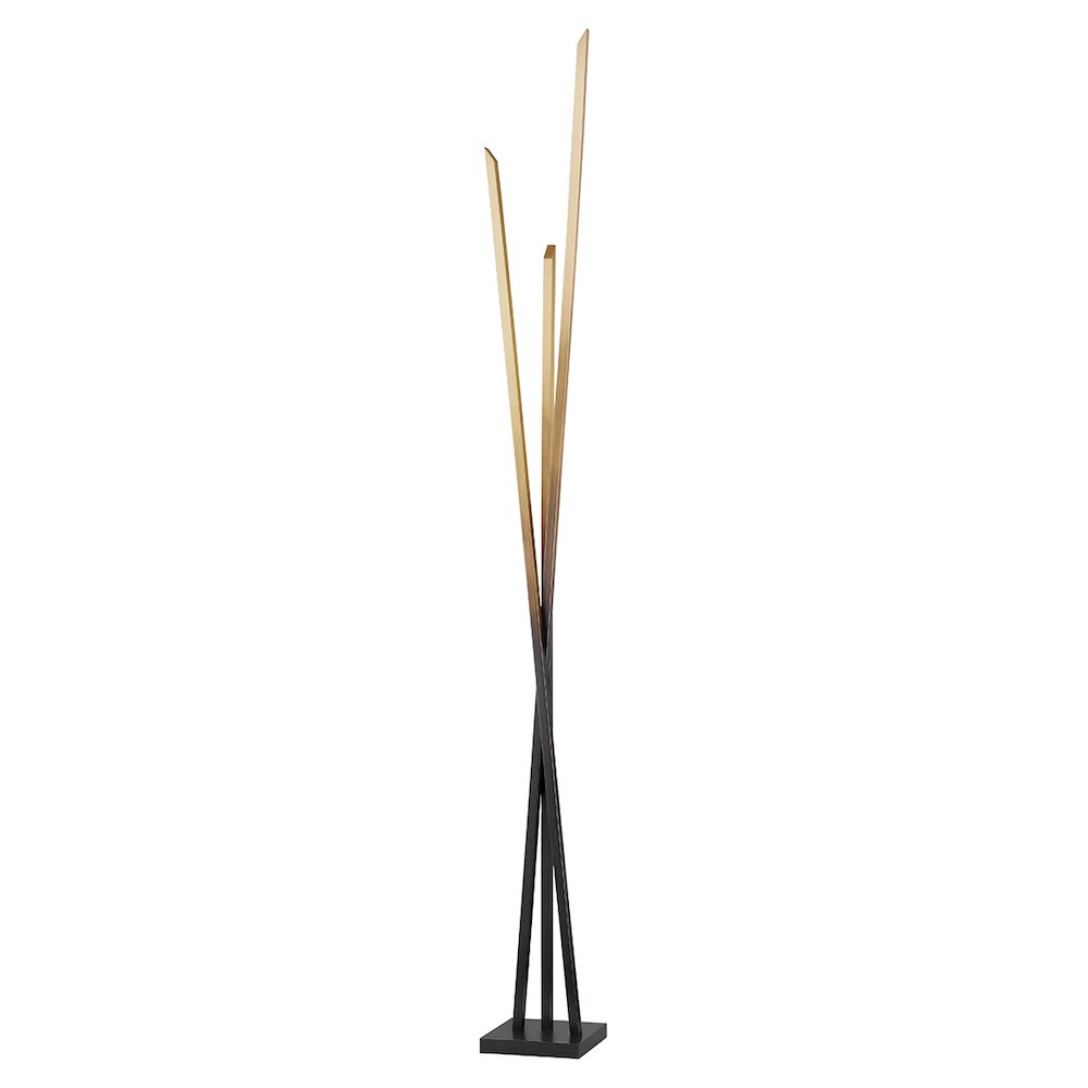 Gansevoort Floor Lamp, Gradient Brass. Picture 1
