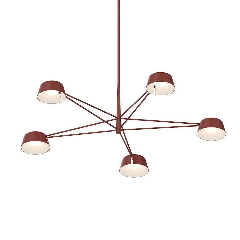 Ray Chandelier, Oxide Red. Picture 1