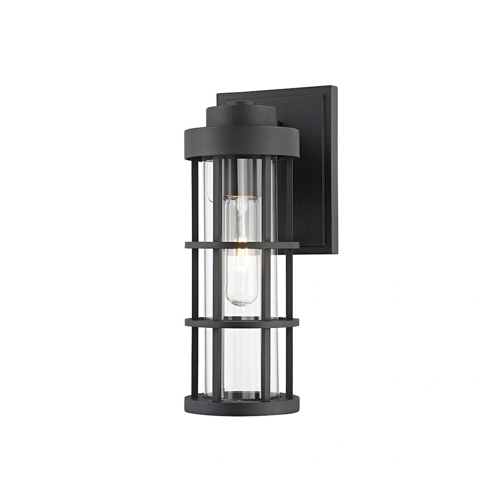 Mesa Wall Sconce In Textured Black Color. Picture 1