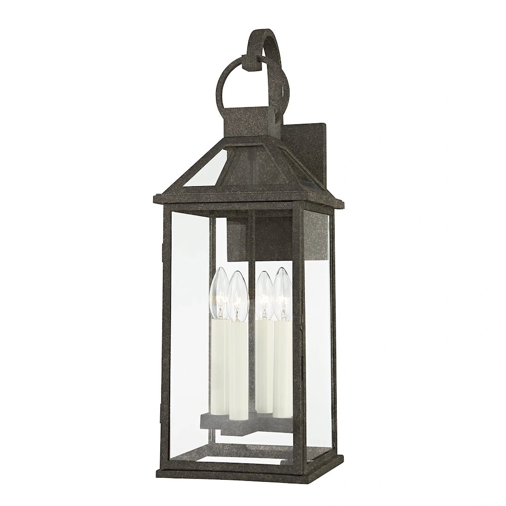 Sanders Wall Sconce In French Iron Color. Picture 1