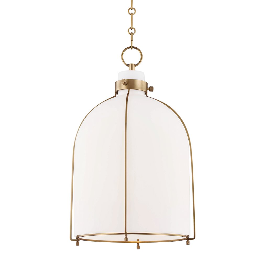 Eldridge Pendant, Aged Brass. Picture 1