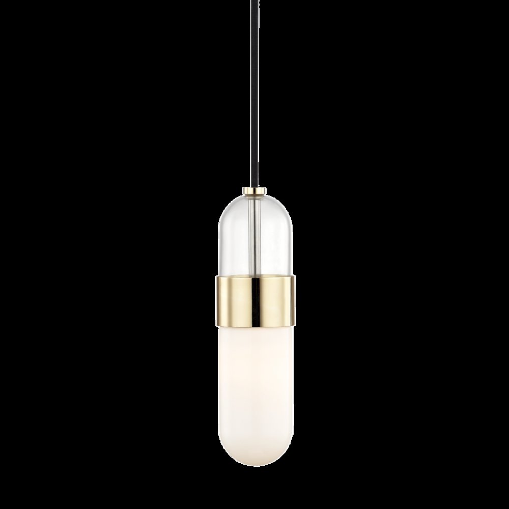 Emilia Pendant, Polished Brass. Picture 1
