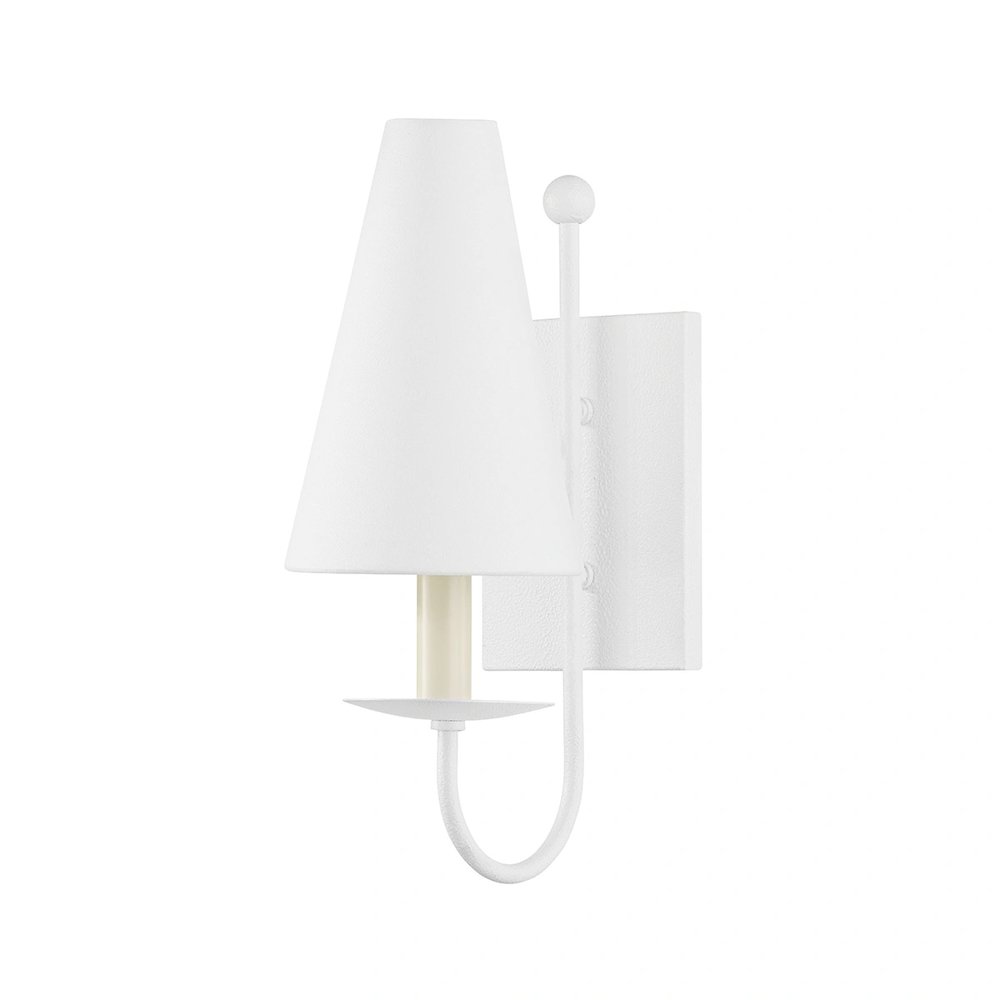 Idris Wall Sconce In Gesso White Color. Picture 1