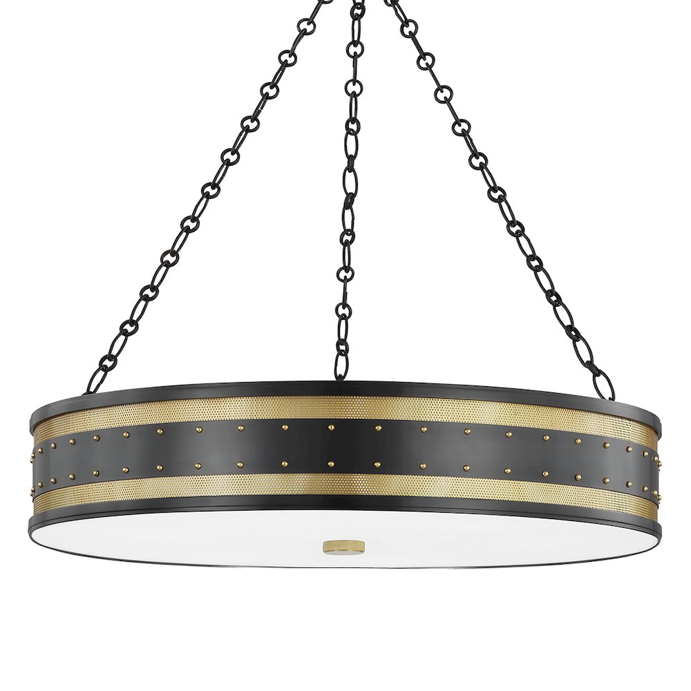 Gaines Chandelier, Aged Brass, Old Bronze. Picture 1