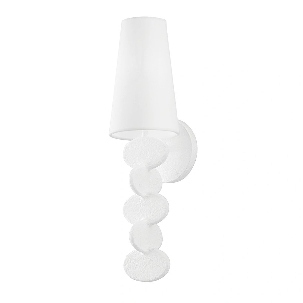 Ellios Wall Sconce In Gesso White Color. Picture 1