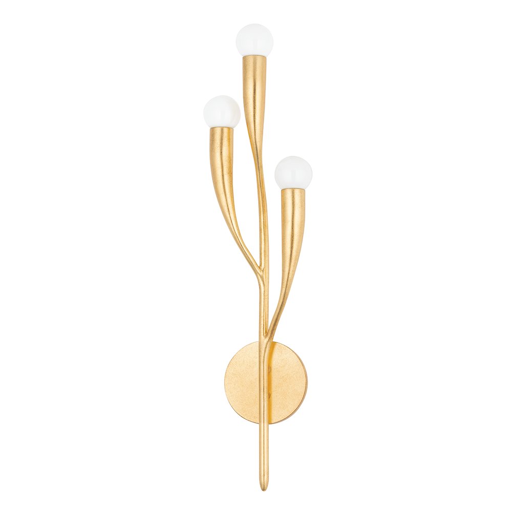 Labra Wall Sconce, Vintage Gold Leaf. Picture 1