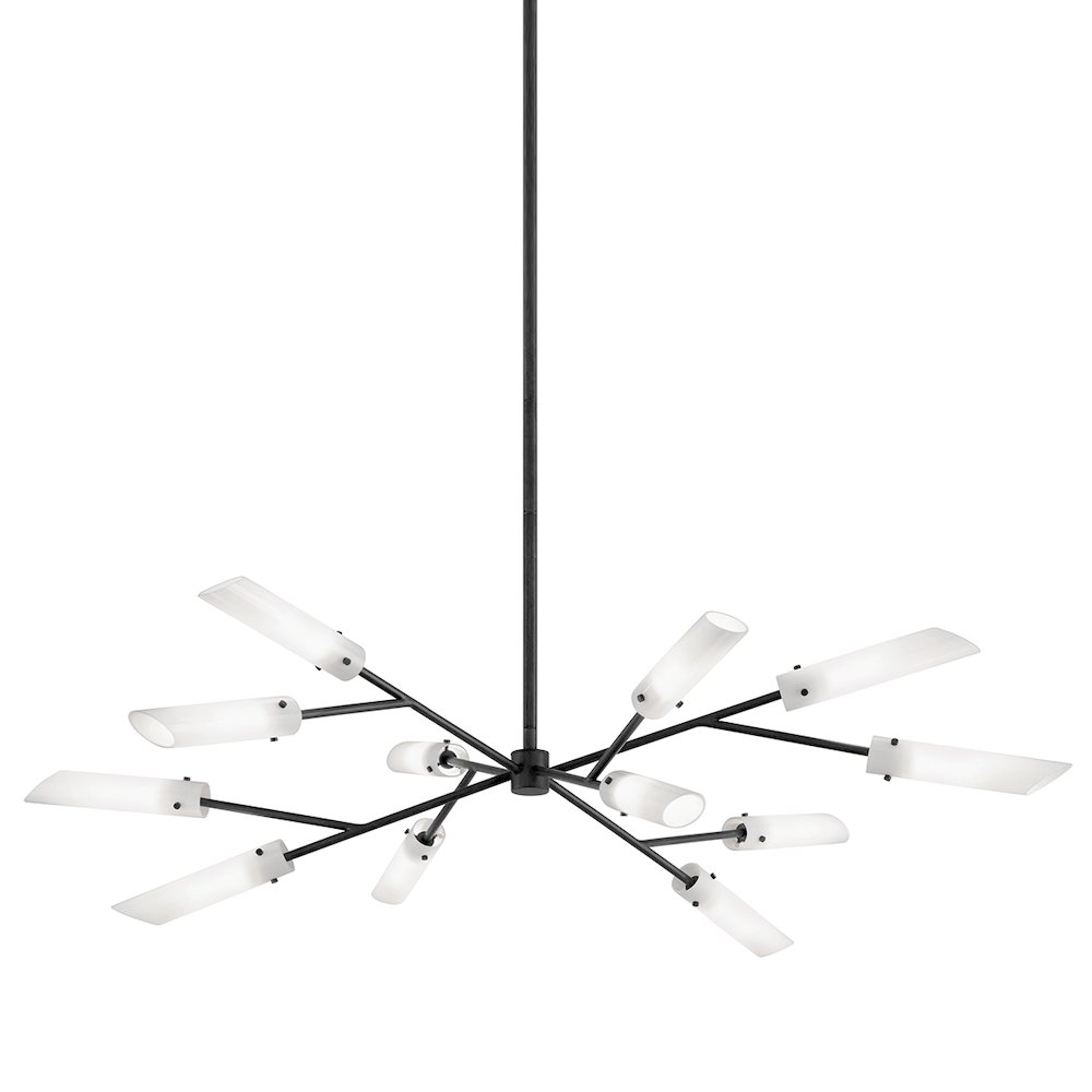 High Line Chandelier, Soft Off Black. Picture 1