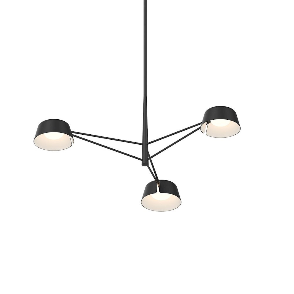 Ray Chandelier, Satin Black. Picture 1