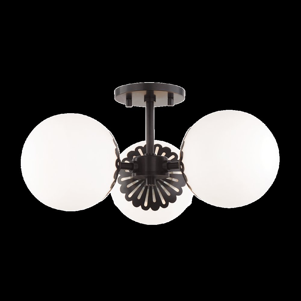 Paige Semi Flush, Old Bronze. Picture 1