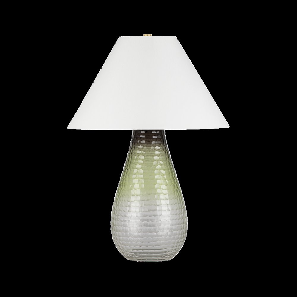 Mulberry Table Lamp, Aged Brass. Picture 1
