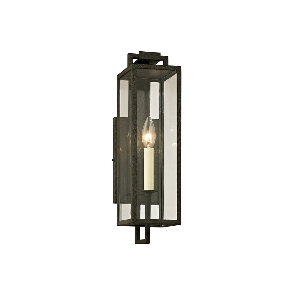 Beckham Wall Sconce In Forged Iron Color. Picture 1
