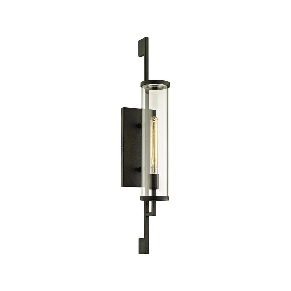 Park Slope Wall Sconce In Forged Iron Color. Picture 1