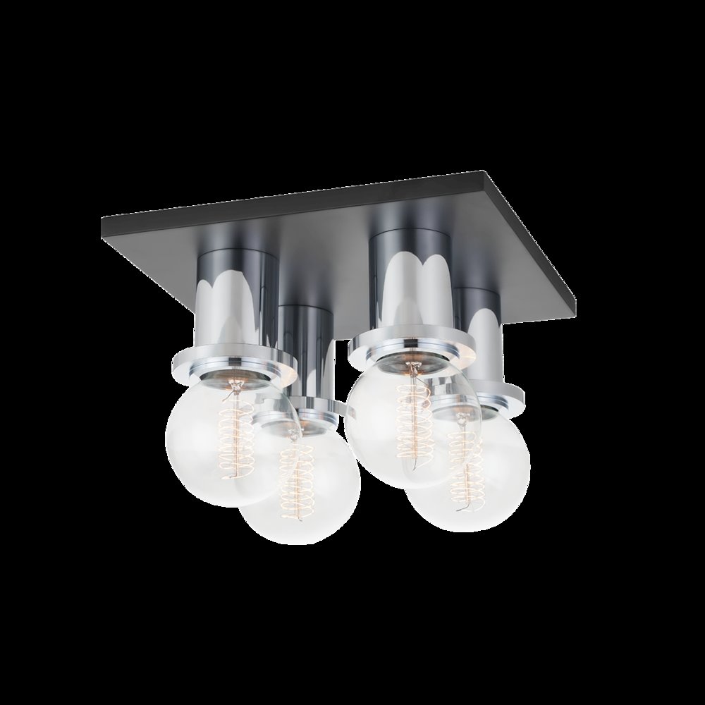 Brandi Flush Mount, Polished Chrome. Picture 1