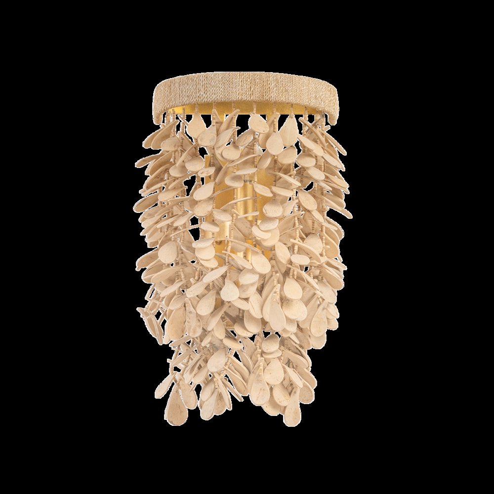 Naxos Wall Sconce, Vintage Gold Leaf. Picture 1