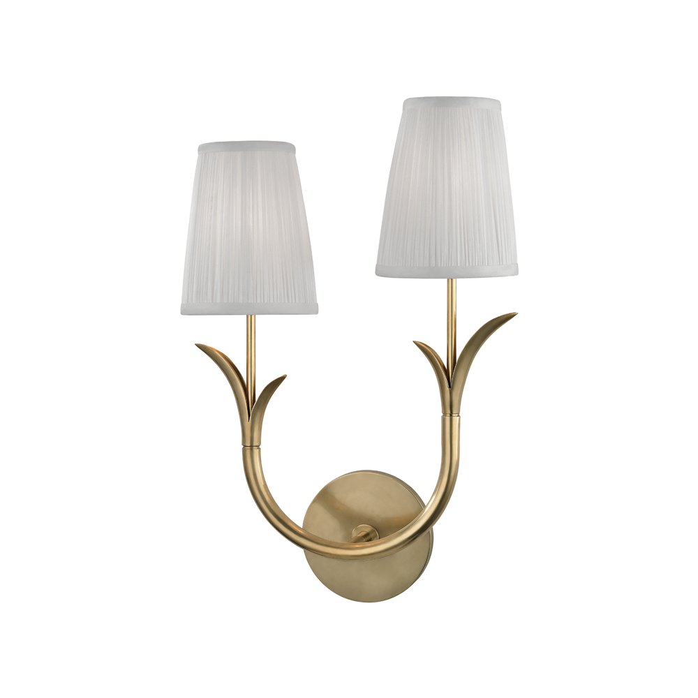 Deering Wall Sconce, Aged Brass. Picture 1