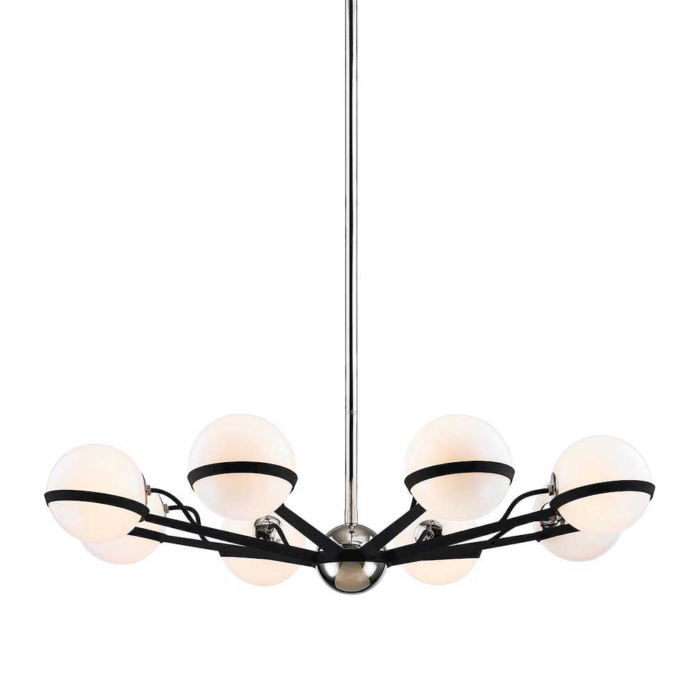 Ace Chandelier, Texture Black. Picture 1