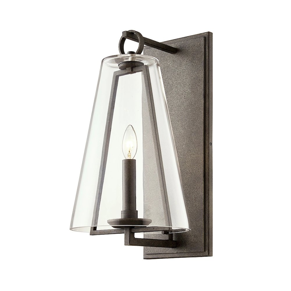 Adamson Wall Sconce In French Iron Color. Picture 1