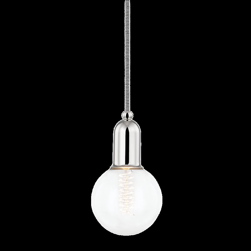 Bryce Pendant, Polished Nickel. Picture 1