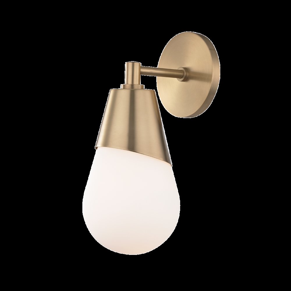 Cora Wall Sconce, Aged Brass. Picture 1
