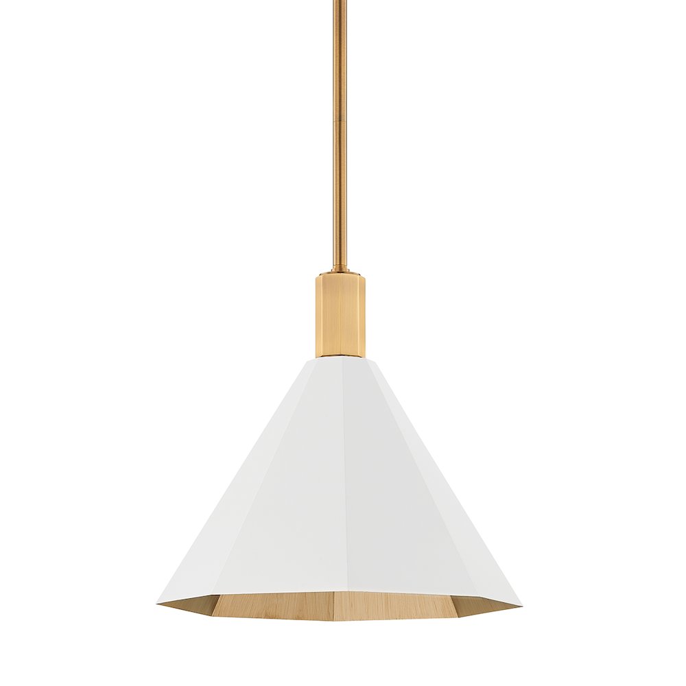 Huntley Pendant, Patina Brass. Picture 1