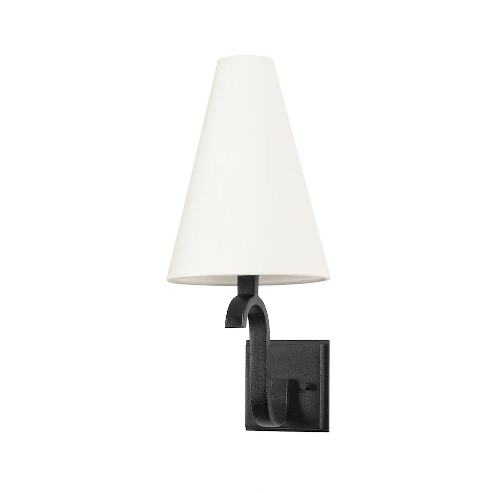 Melor Wall Sconce In Forged Iron Color. Picture 1