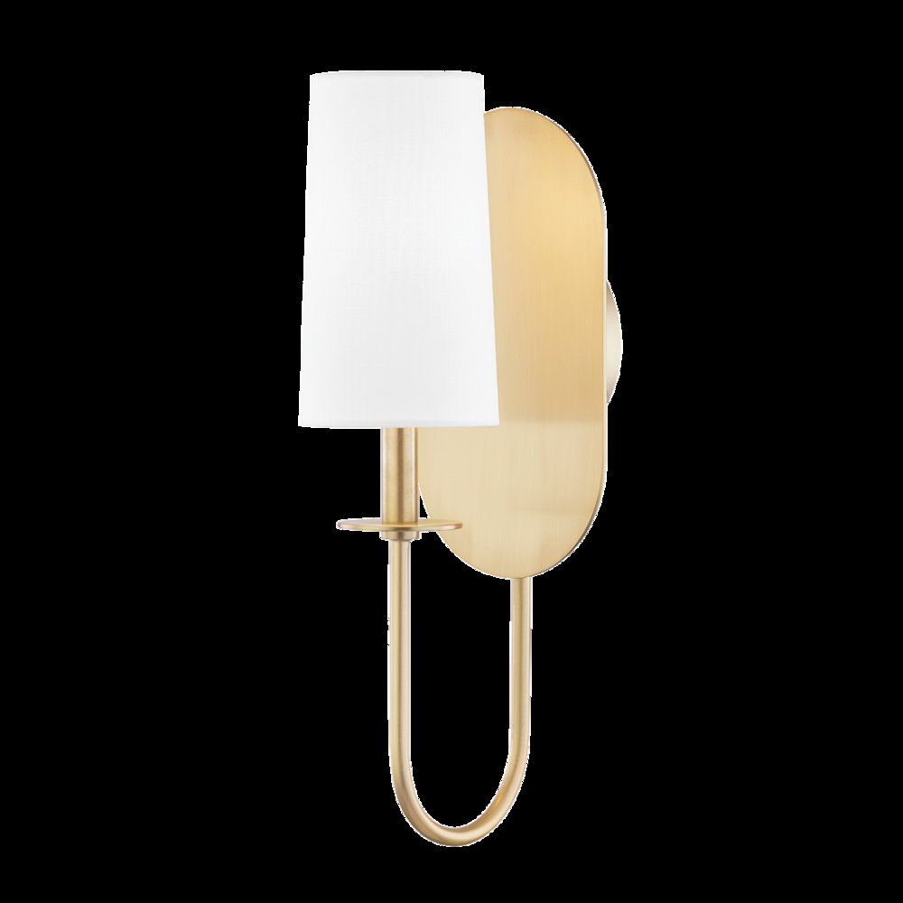 Lara Wall Sconce, Aged Brass. Picture 1