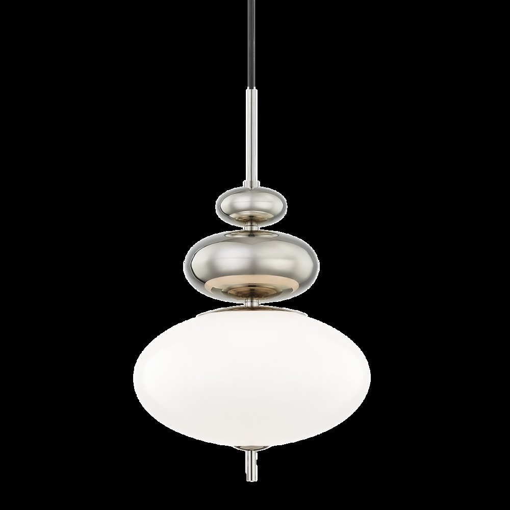 Elsie Pendant, Polished Nickel. Picture 1