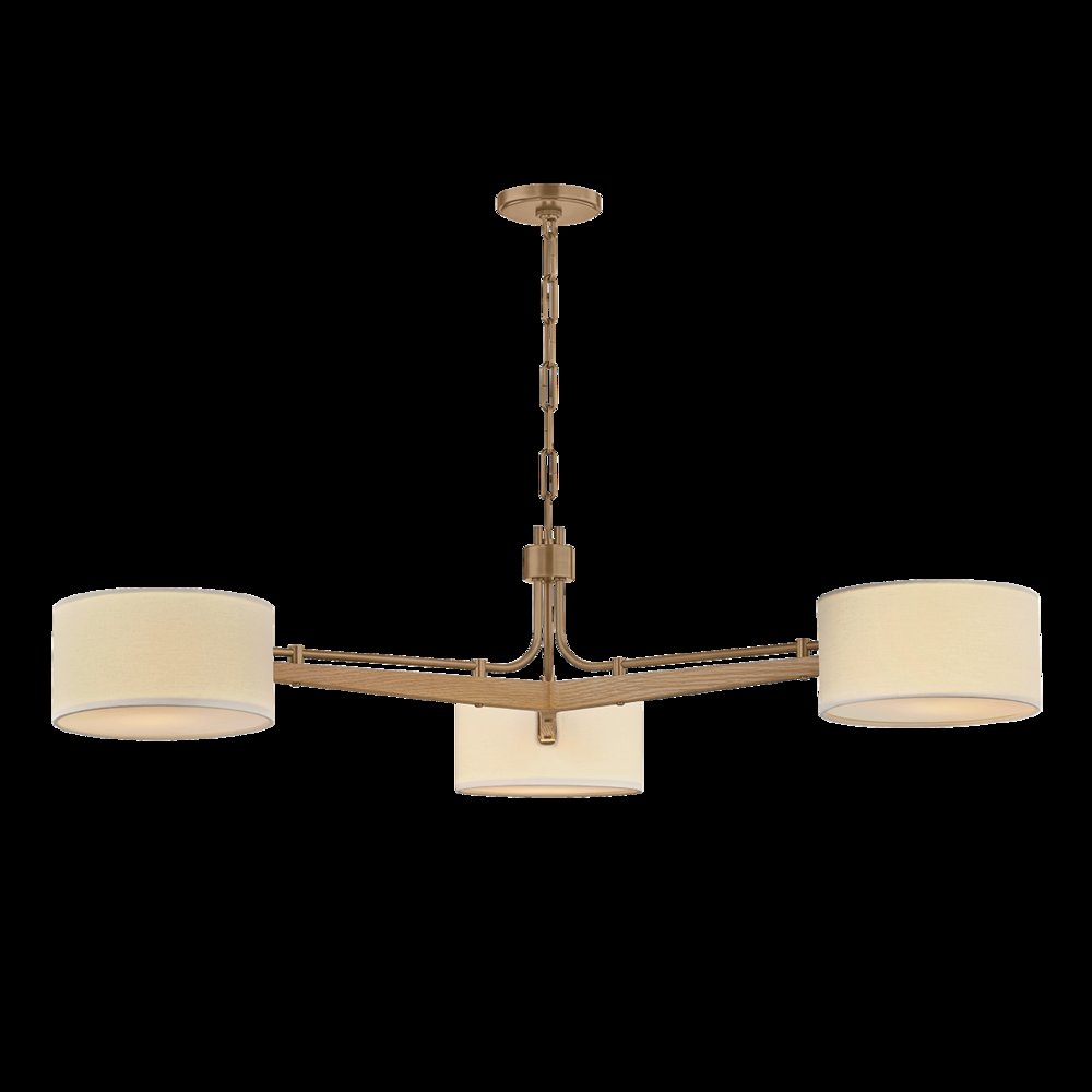 Mailo Chandelier, Patina Brass. Picture 1