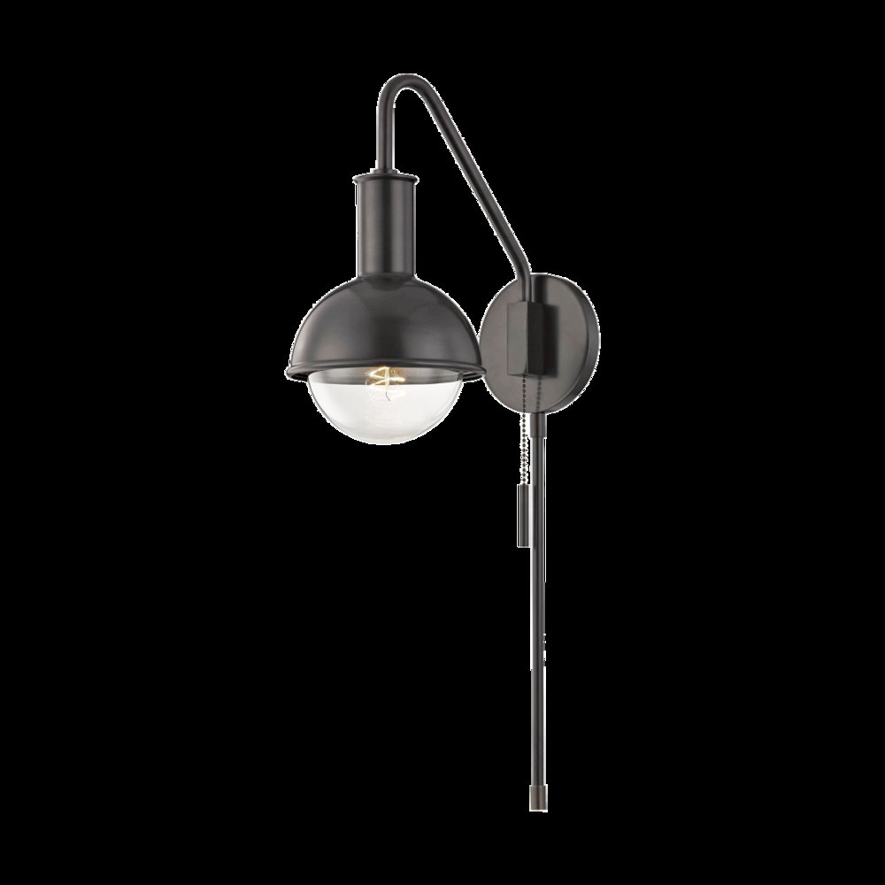 Riley Plug-In Sconce, Old Bronze. Picture 1