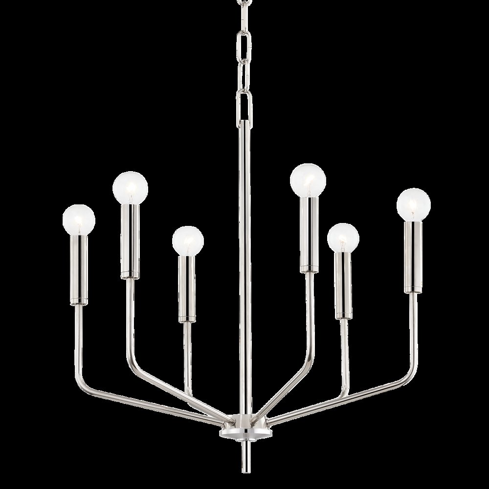 Bailey Chandelier, Polished Nickel. Picture 1