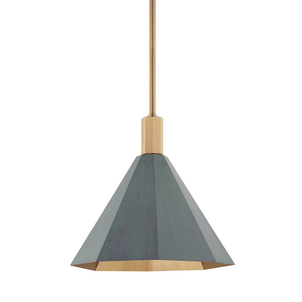 Huntley Pendant, Patina Brass. Picture 1