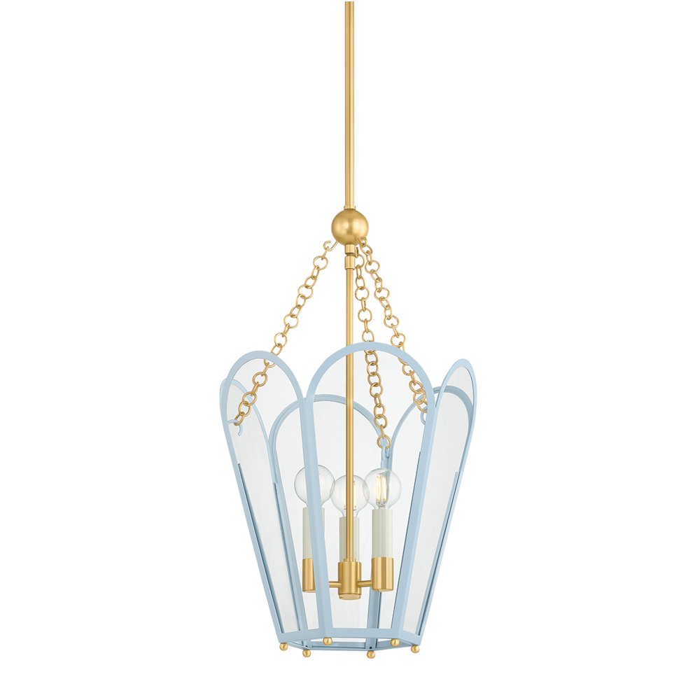 Clarisse Lantern, Aged Brass. Picture 1
