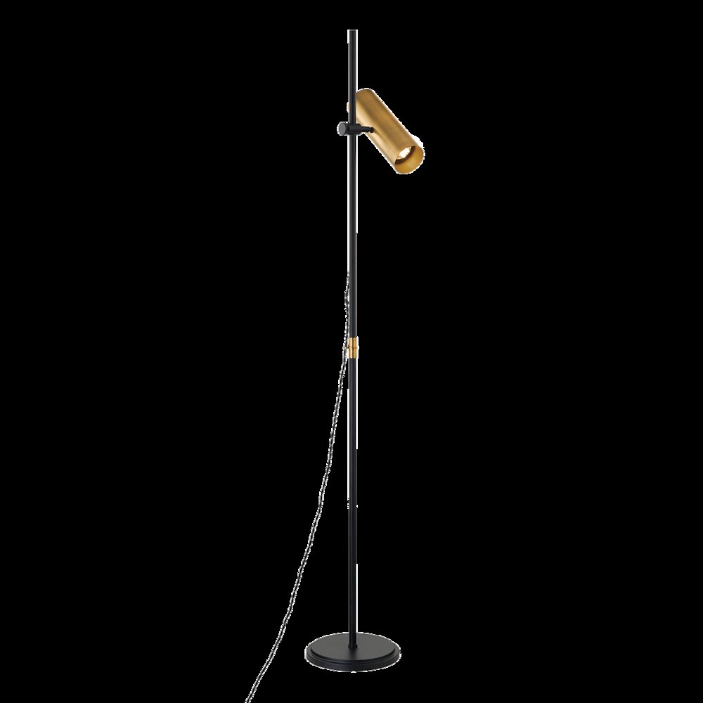 Quinn Floor Lamp, Patina Brass. Picture 1
