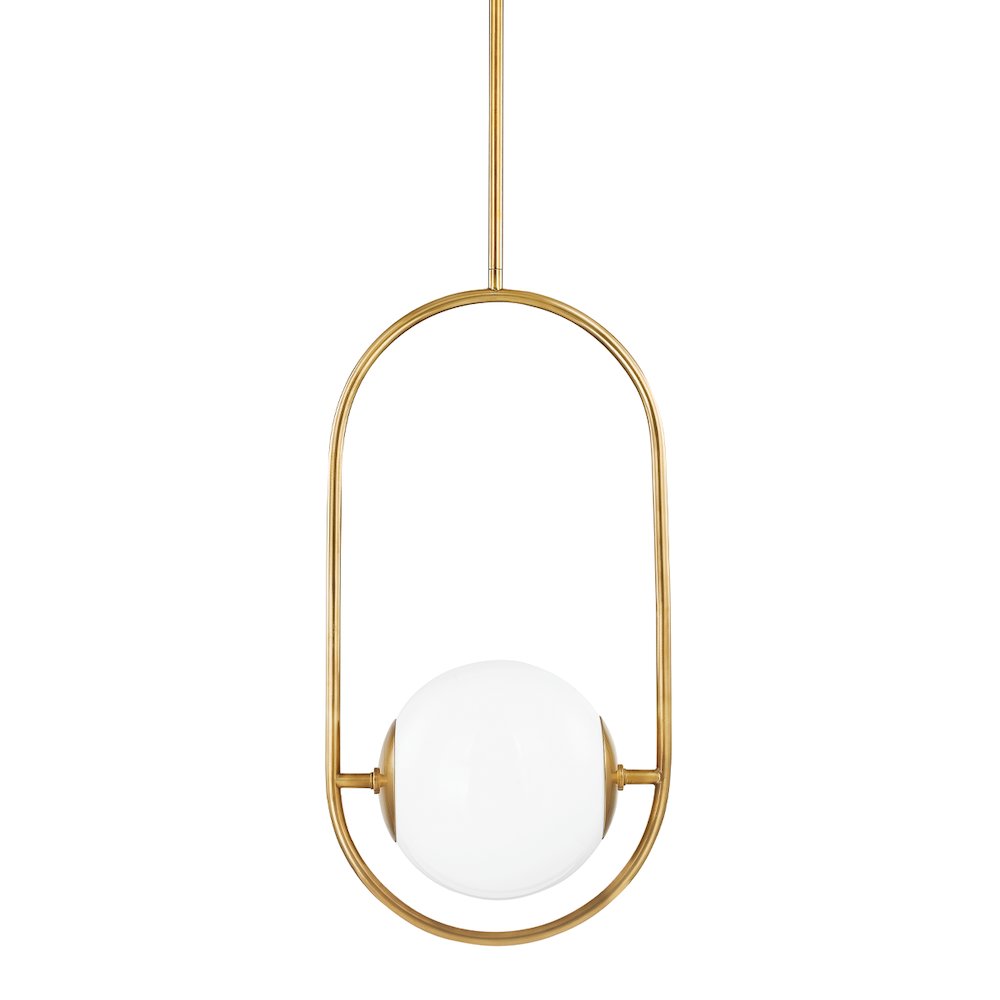 Everley Pendant, Vintage Brass. Picture 1