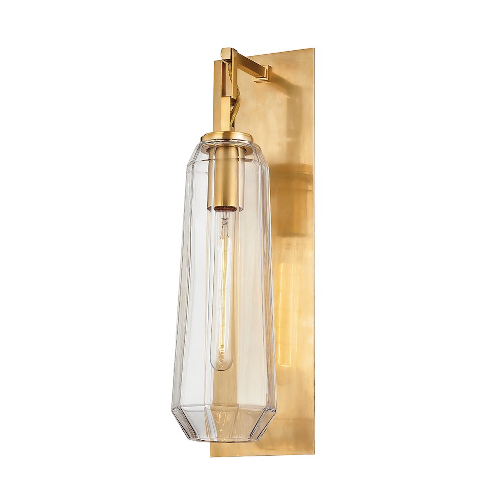 Copenhagen Wall Sconce, Vintage Brass. Picture 1