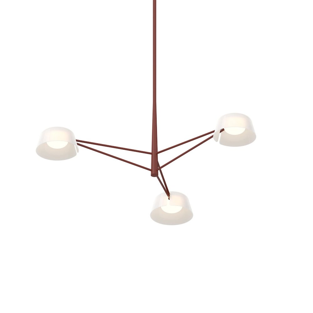 Ray Chandelier, Oxide Red. Picture 1