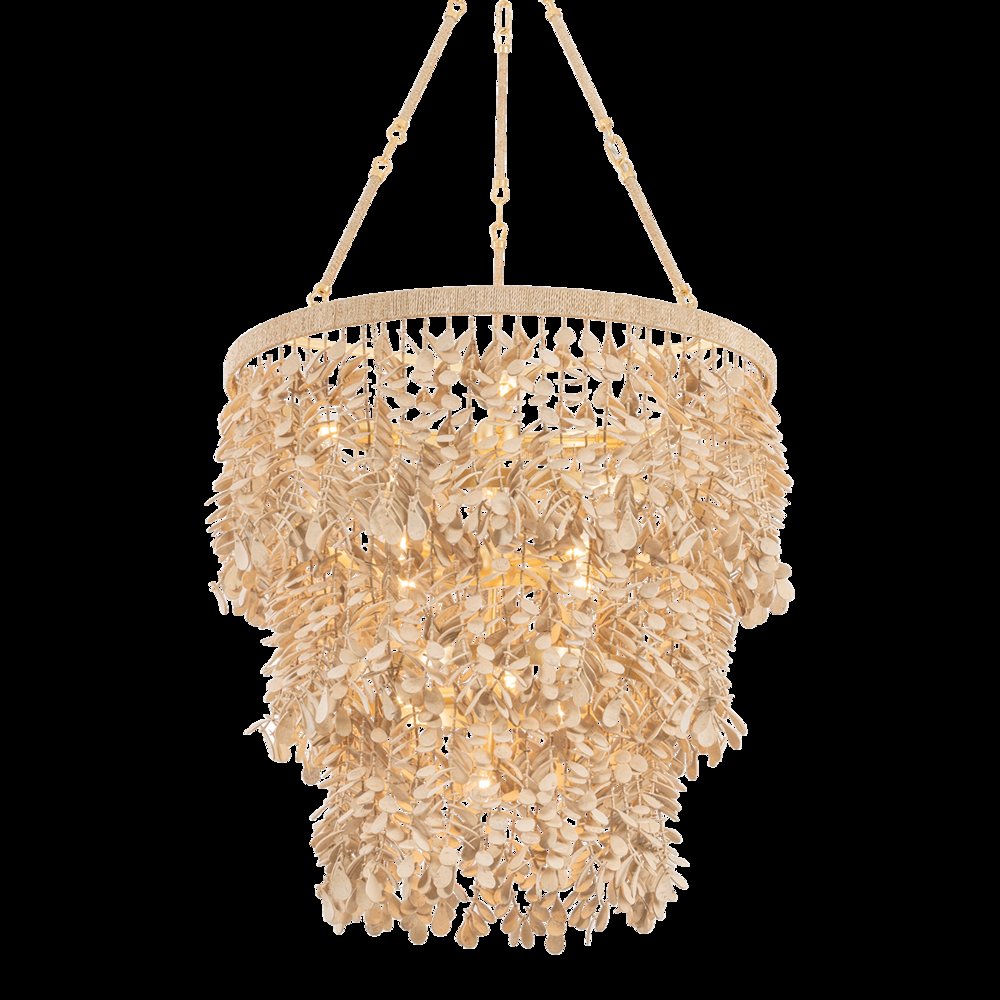 Naxos Chandelier, Vintage Gold Leaf. Picture 1