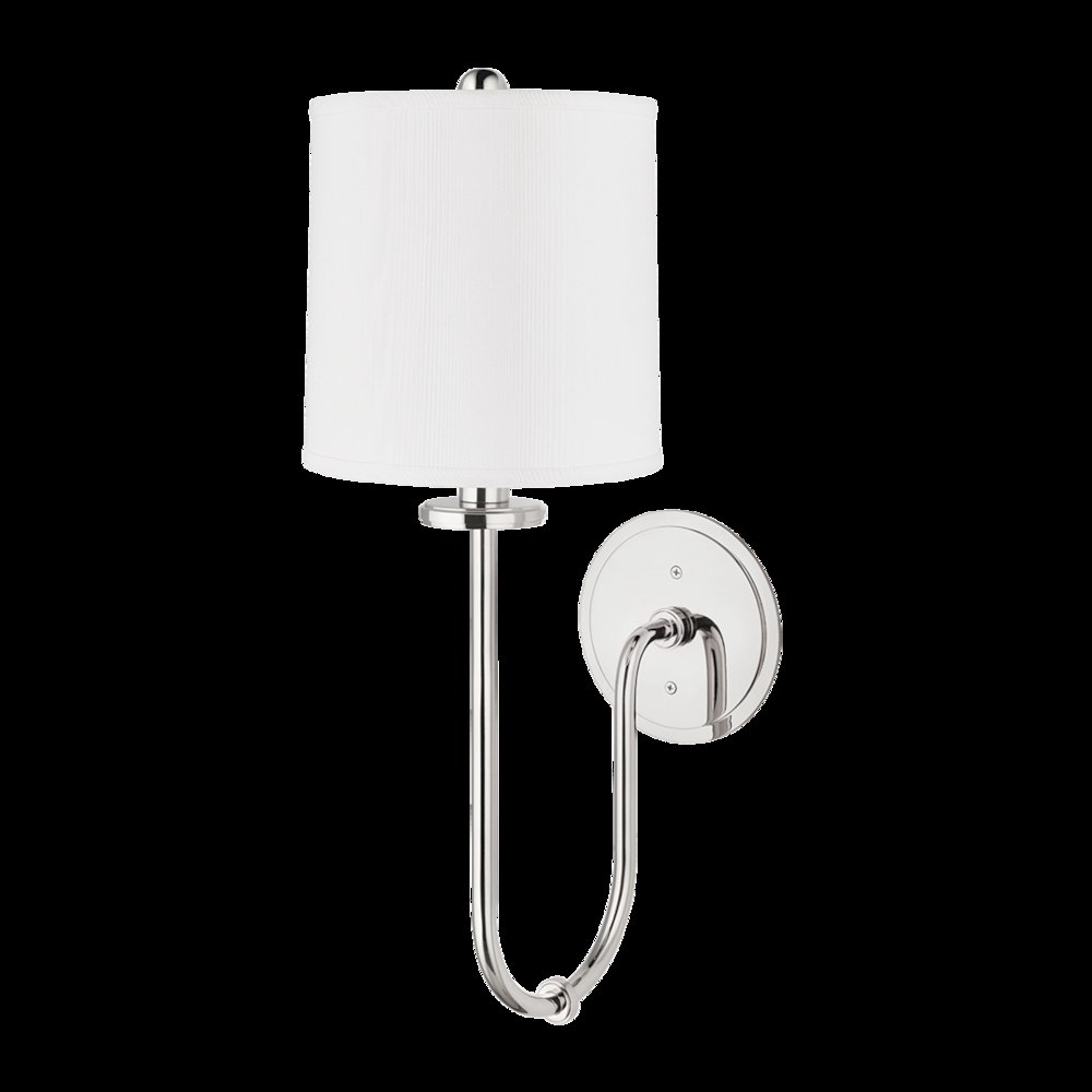 Jericho Wall Sconce, Polished Nickel. Picture 1