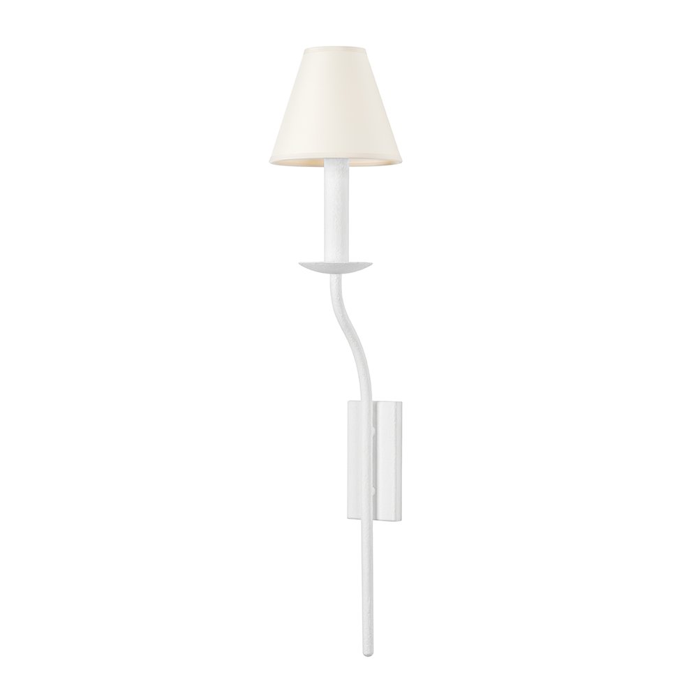 Lomita Wall Sconce, Gesso White. Picture 1