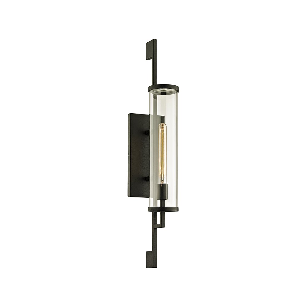 Park Slope Exterior Wall Sconce, Forged Iron. Picture 1