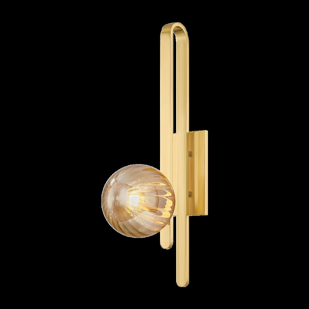Cronus Wall Sconce, Vintage Polished Brass. Picture 1