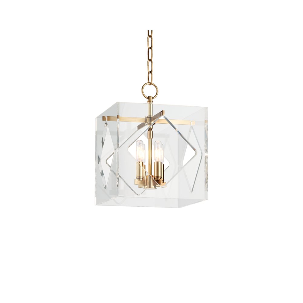 Travis Lantern, Aged Brass. Picture 1